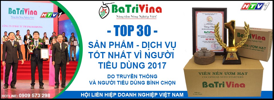 Đại diện BATRIVINA - Ông Phạm Văn Minh lên nhận giải thưởng cao quý : ”TOP 30 SẢN PHẨM - DỊCH VỤ TỐT NHẤT VÌ NGƯỜI TIÊU DÙNG 2017”